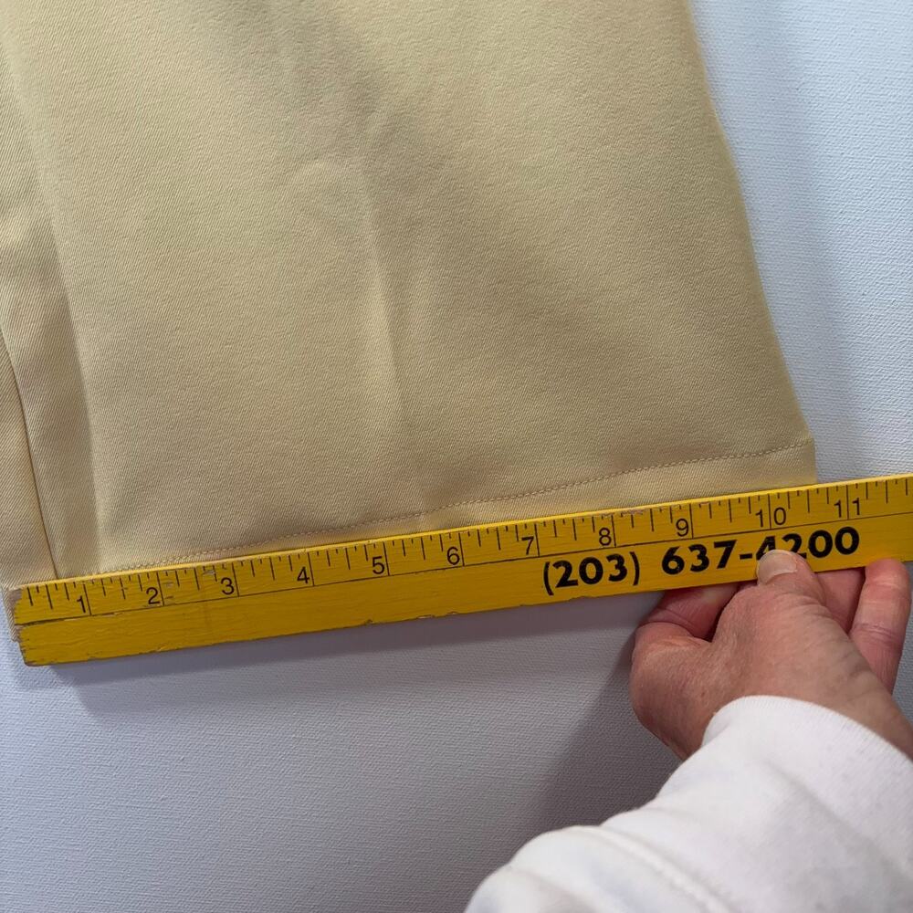 Cider Yellow Wide Leg Pants Women’s L High Rise Tailored Stretch Trousers NWT - Picture 12 of 13